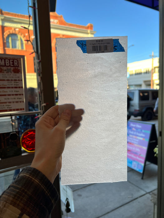 Milky White Stipple Youghiogheny Sheet Glass Colorado Glassworks