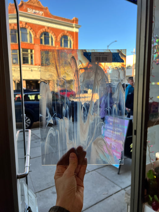 Light Gray Wispy Spectrum Sheet Glass Colorado Glass Works