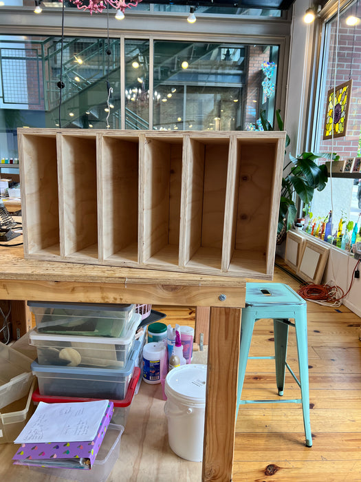 Made-To-Order Stained Glass Storage Shelf (variety of sizes) Tools Colorado Glassworks