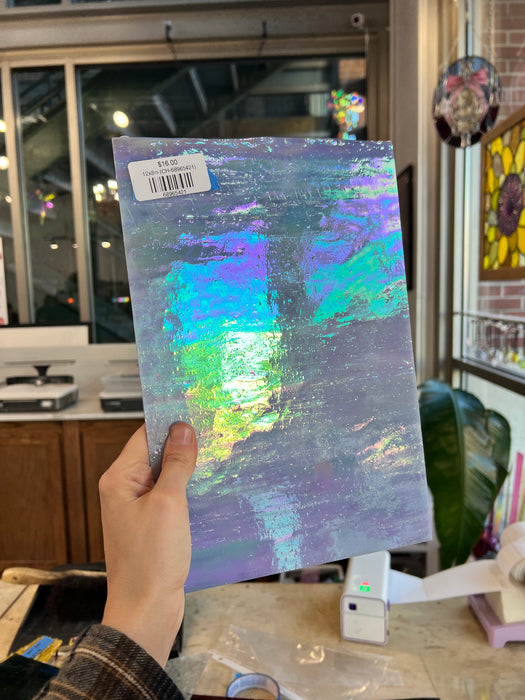 Purple Opaque Iridescent Choice Sheet Glass Colorado Glassworks