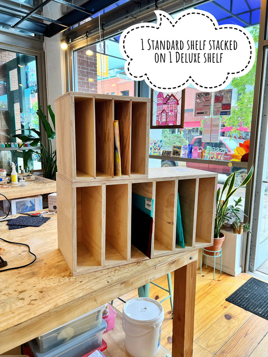 Made-To-Order Stained Glass Storage Shelf (variety of sizes) Tools Colorado Glassworks
