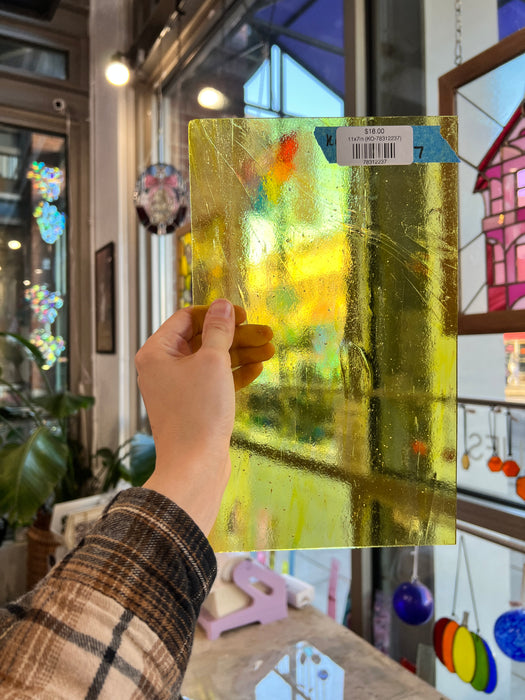 Wispy Yellow Kokomo Colorado Glassworks