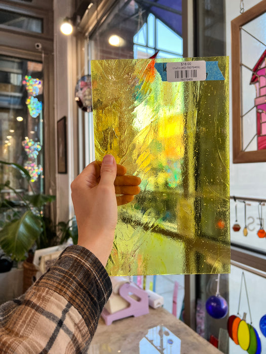 Wispy Yellow Kokomo Colorado Glassworks