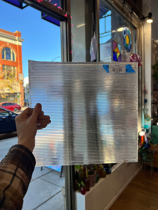 Reeded Clear Industrial Sheet Glass Colorado Glassworks