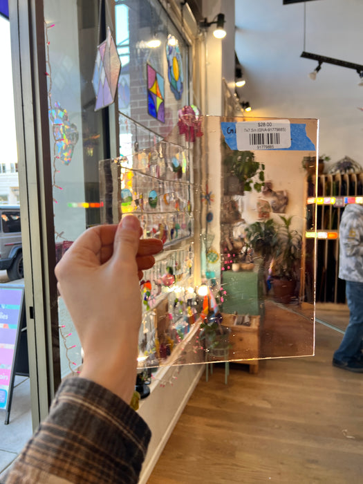 Champagne Transparent German New Antique Sheet Glass Spectrum 7x7.5in (GNA-91779885)