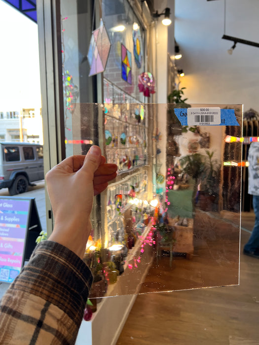 Champagne Transparent German New Antique Sheet Glass Spectrum 9.5x11in (GNA-91812653)