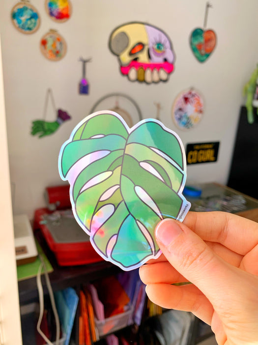 COGW Stickers and Sticker Packs Merch Colorado Glassworks Green Monstera Leaf 3.50