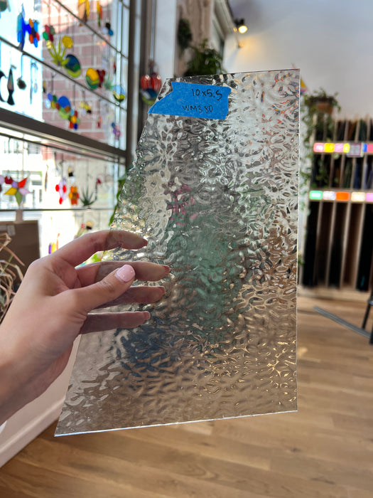 Gray Transparent English Muffle Wissmach Sheet Glass Colorado Glass Works WM380 (10x5.5in)