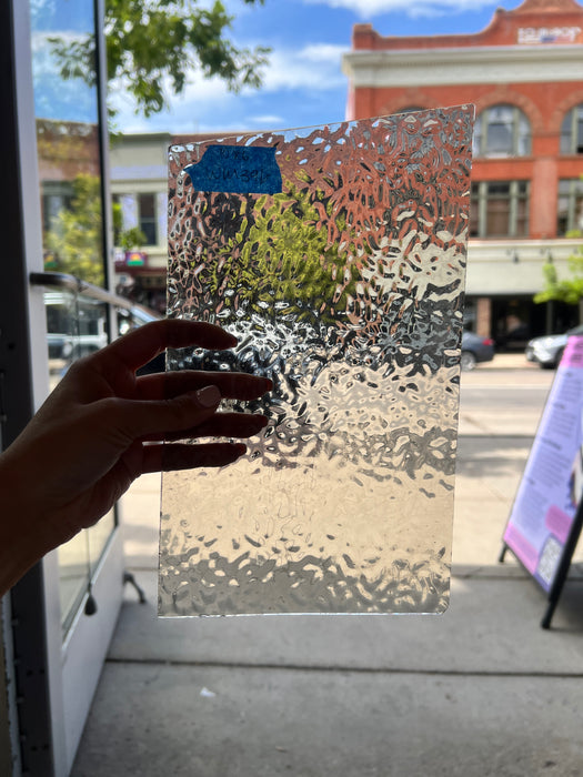 Gray Transparent English Muffle Wissmach Sheet Glass Colorado Glass Works