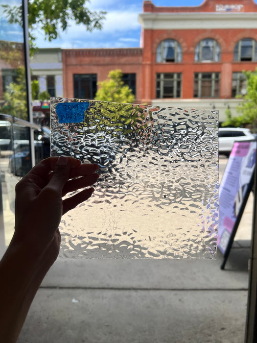 Gray Transparent English Muffle Wissmach Sheet Glass Colorado Glass Works
