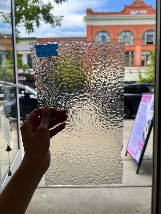 Gray Transparent English Muffle Wissmach Sheet Glass Colorado Glass Works