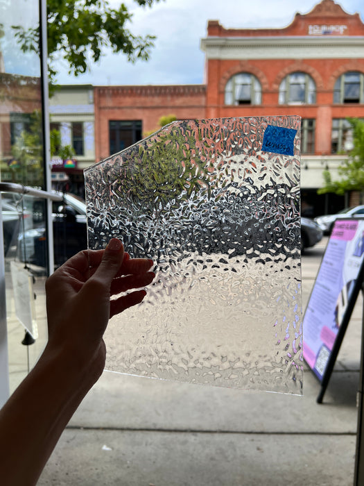 Gray Transparent English Muffle Wissmach Sheet Glass Colorado Glass Works