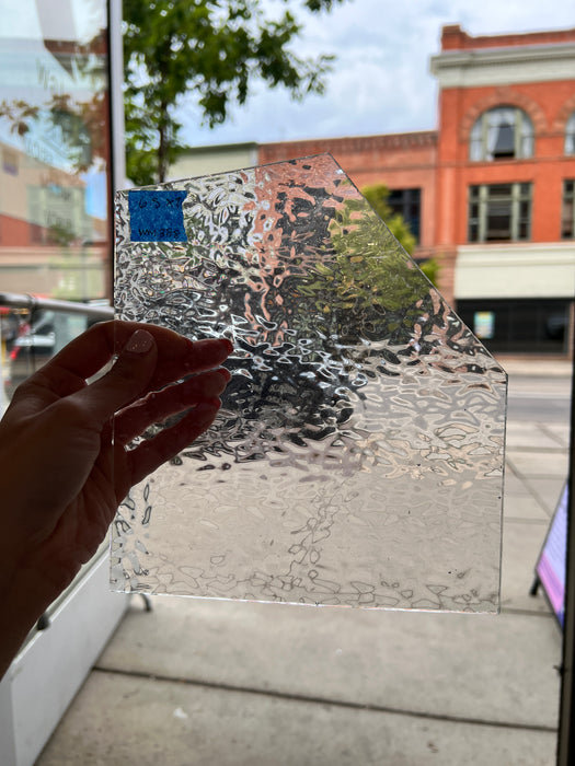 Gray Transparent English Muffle Wissmach Sheet Glass Colorado Glass Works