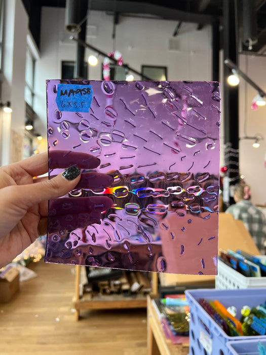 Grape Granular COGW by Monarch Glass Studio Sheet Glass Colorado Glass Works MA958 (6x5.5in)