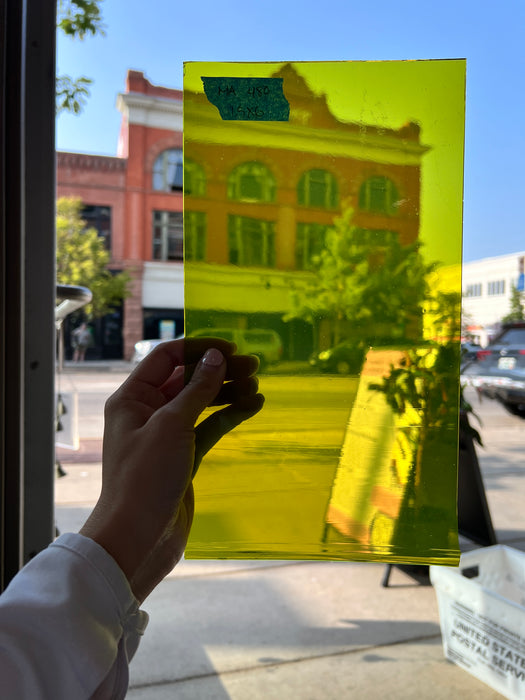 Green Means Go COGW by Monarch Glass Sheet Glass Colorado Glass Works MA480 (11.5x6in)