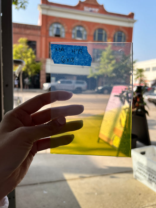 Green Means Go COGW by Monarch Glass Sheet Glass Colorado Glass Works MA478 (6x4in)