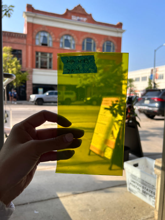 Green Means Go COGW by Monarch Glass Sheet Glass Colorado Glass Works MA475 (7x4in)