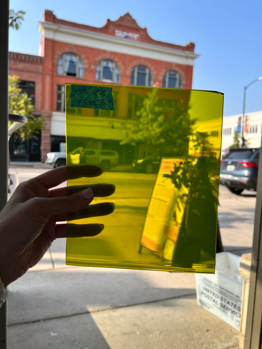 Green Means Go COGW by Monarch Glass Sheet Glass Colorado Glass Works MA473 (7.5x6.5in)