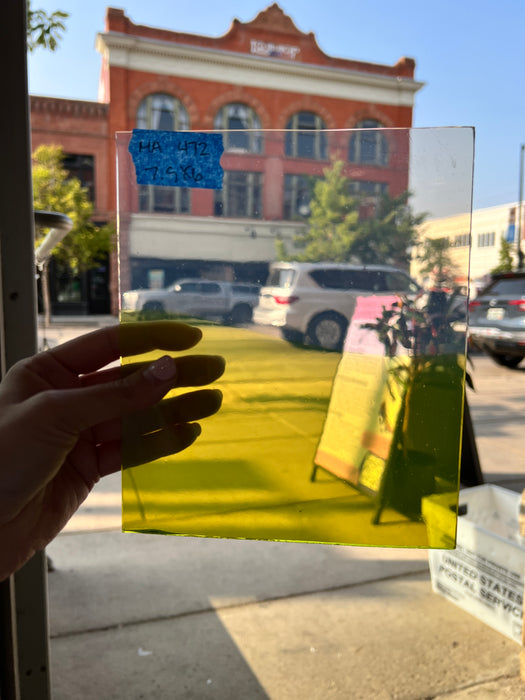 Green Means Go COGW by Monarch Glass Sheet Glass Colorado Glass Works MA472 (7.5x6in)