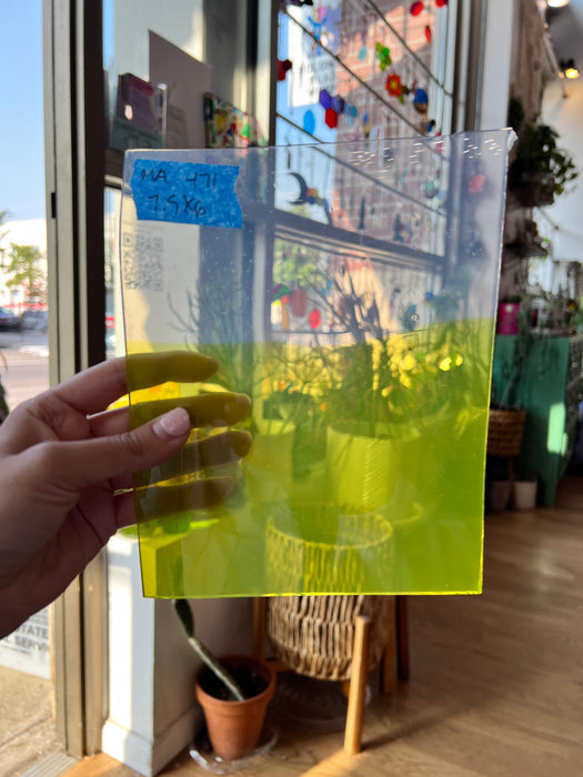 Green Means Go COGW by Monarch Glass Sheet Glass Colorado Glass Works