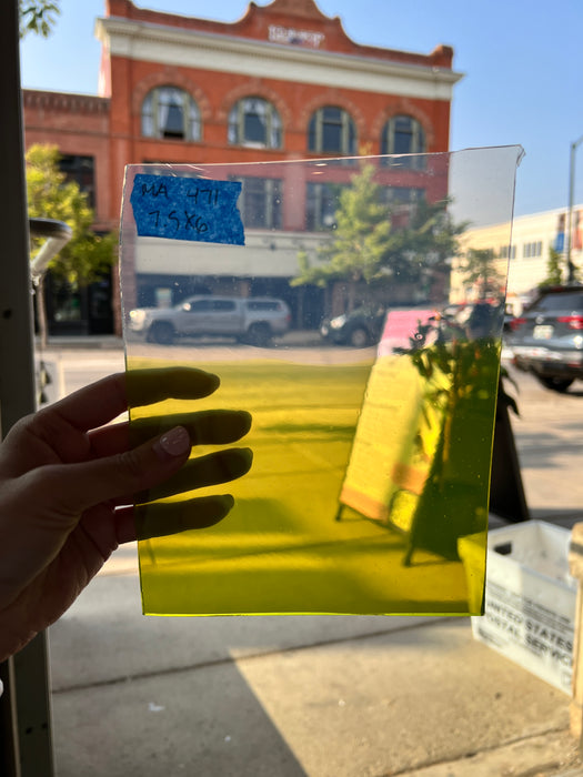 Green Means Go COGW by Monarch Glass Sheet Glass Colorado Glass Works MA471 (7.5x6in)
