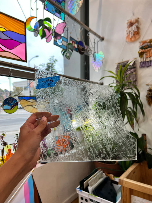 Clear Glue Chip Sheet Glass Colorado Glassworks