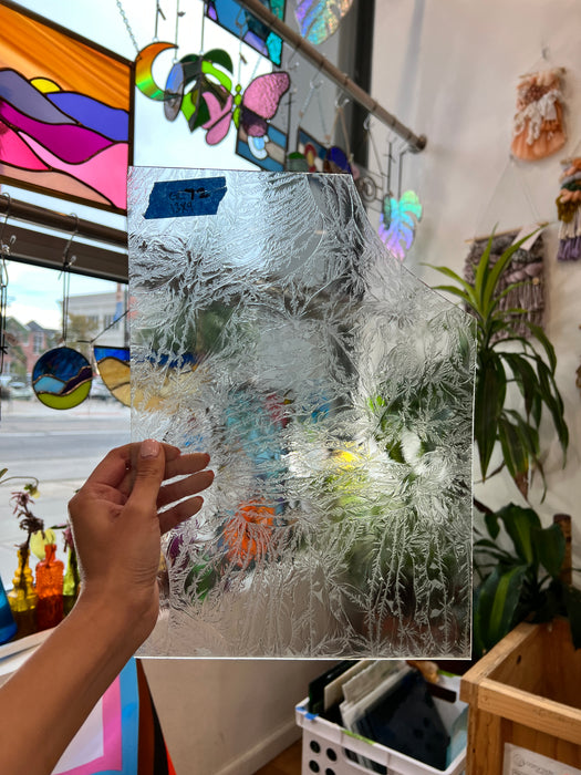 Clear Glue Chip Sheet Glass Colorado Glassworks