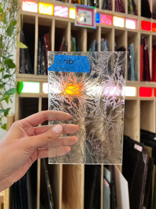Clear Glue Chip Sheet Glass Colorado Glassworks GC70 (6.5x4.5in)