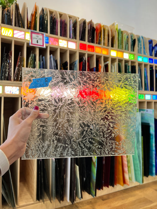Clear Glue Chip Sheet Glass Colorado Glassworks GC83 (12x9in)