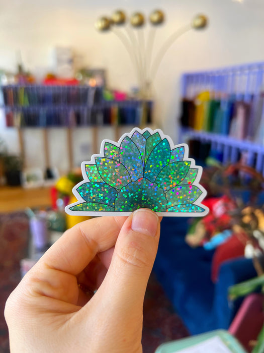 COGW Stickers and Sticker Packs Merch Colorado Glassworks Teal Sunflower 3.50