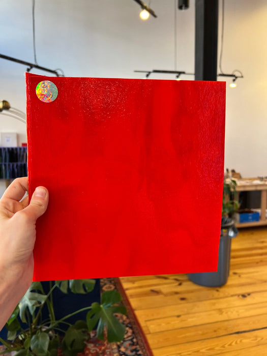 Red Apple Bullseye Fusible 90 COE Sheet Glass Colorado Glassworks