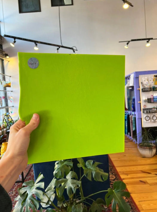 Bullseye Lime Green Sheet Glass Colorado Glassworks
