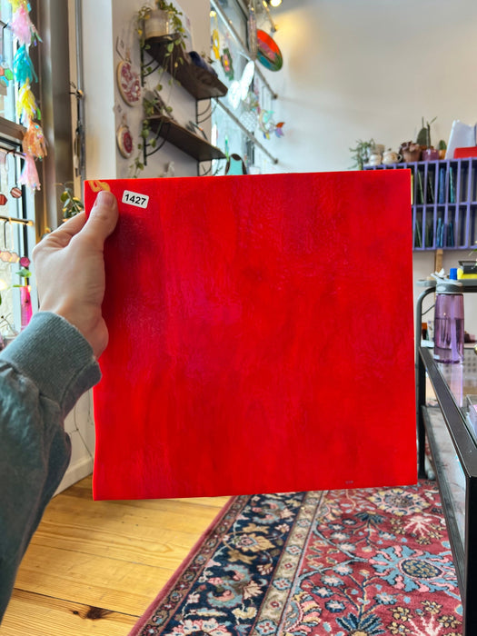 Red Apple Bullseye Fusible 90 COE Sheet Glass Colorado Glassworks
