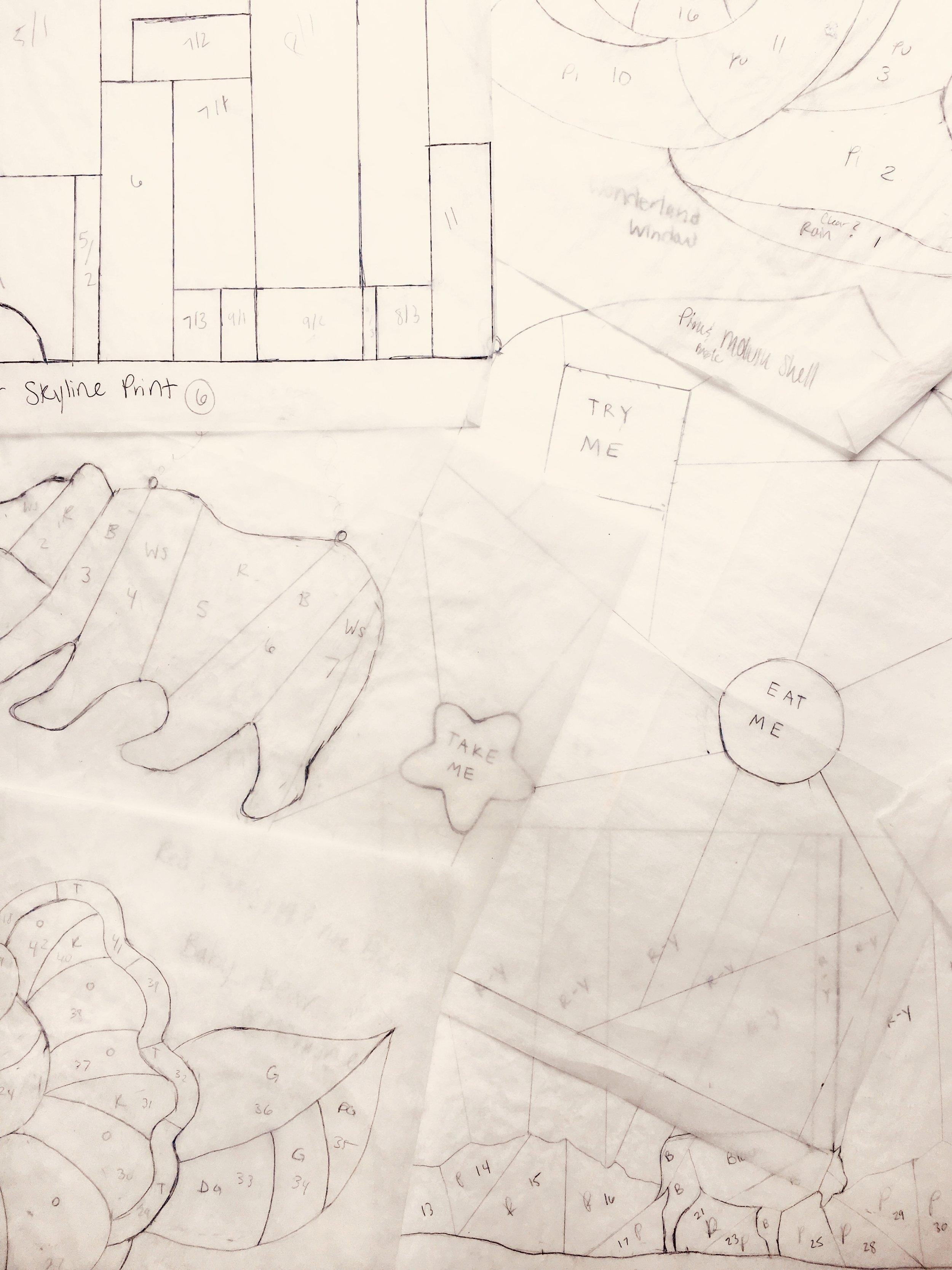 Pattern Drawing for Stained Glass Art