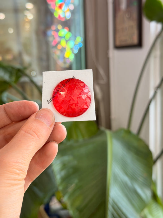 Light Red Jewel - Round (30mm) Tools Colorado Glass Works