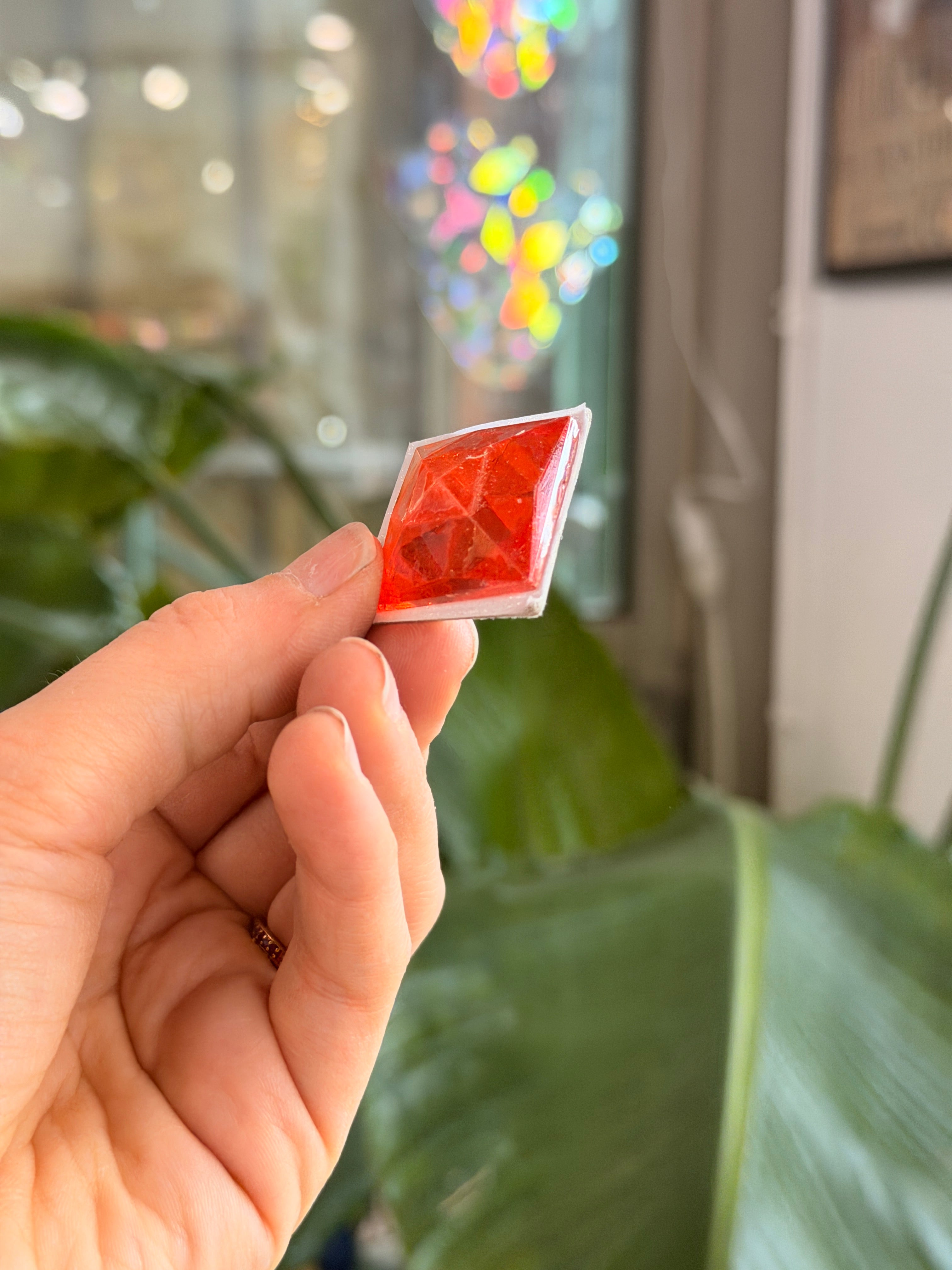 Orange Jewel - Square (25mm) Tools Colorado Glass Works