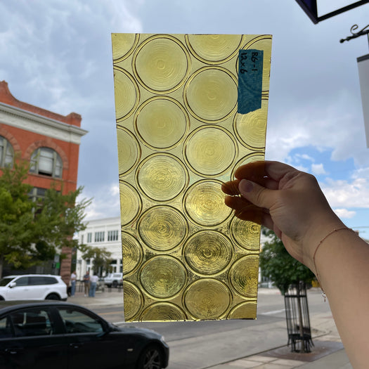 Yellow Vintage 70s/80s Bottle Glass Sheet Glass Colorado Glass Works