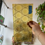 Yellow Vintage 70s/80s Bottle Glass Sheet Glass Colorado Glass Works UNK363 (12x6in)
