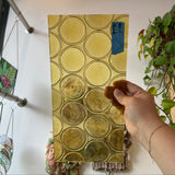 Yellow Vintage 70s/80s Bottle Glass Sheet Glass Colorado Glass Works UNK363 (12x6in)