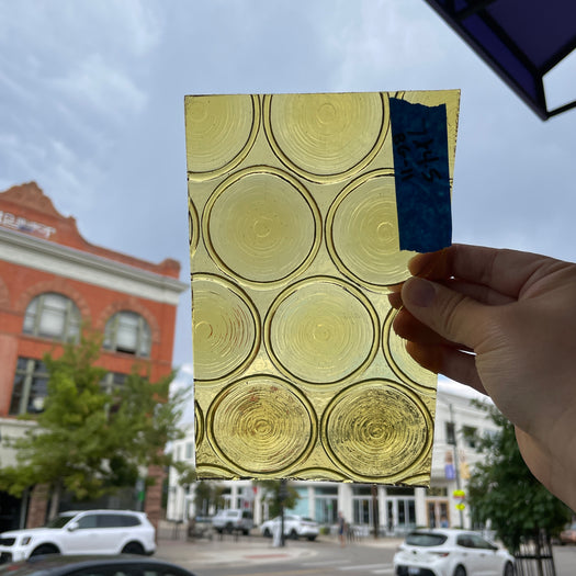 Yellow Vintage 70s/80s Bottle Glass Sheet Glass Colorado Glass Works