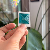 Blue Green (Teal) Jewel - Square (25mm) Tools Colorado Glass Works