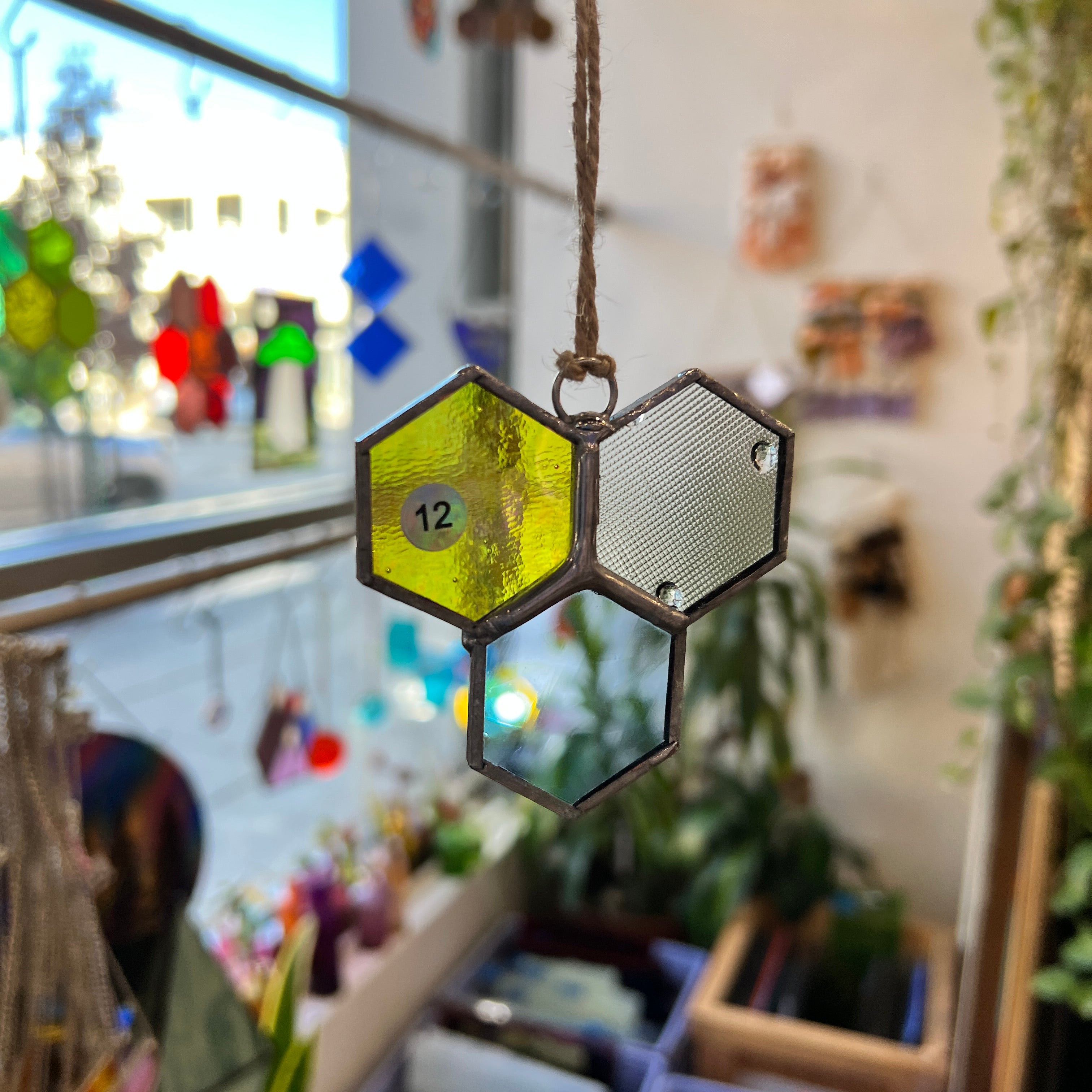 Mini 3-Piece Honeycomb Suncatchers (Multiple Pieces Available!) Colorado Glass Works 12