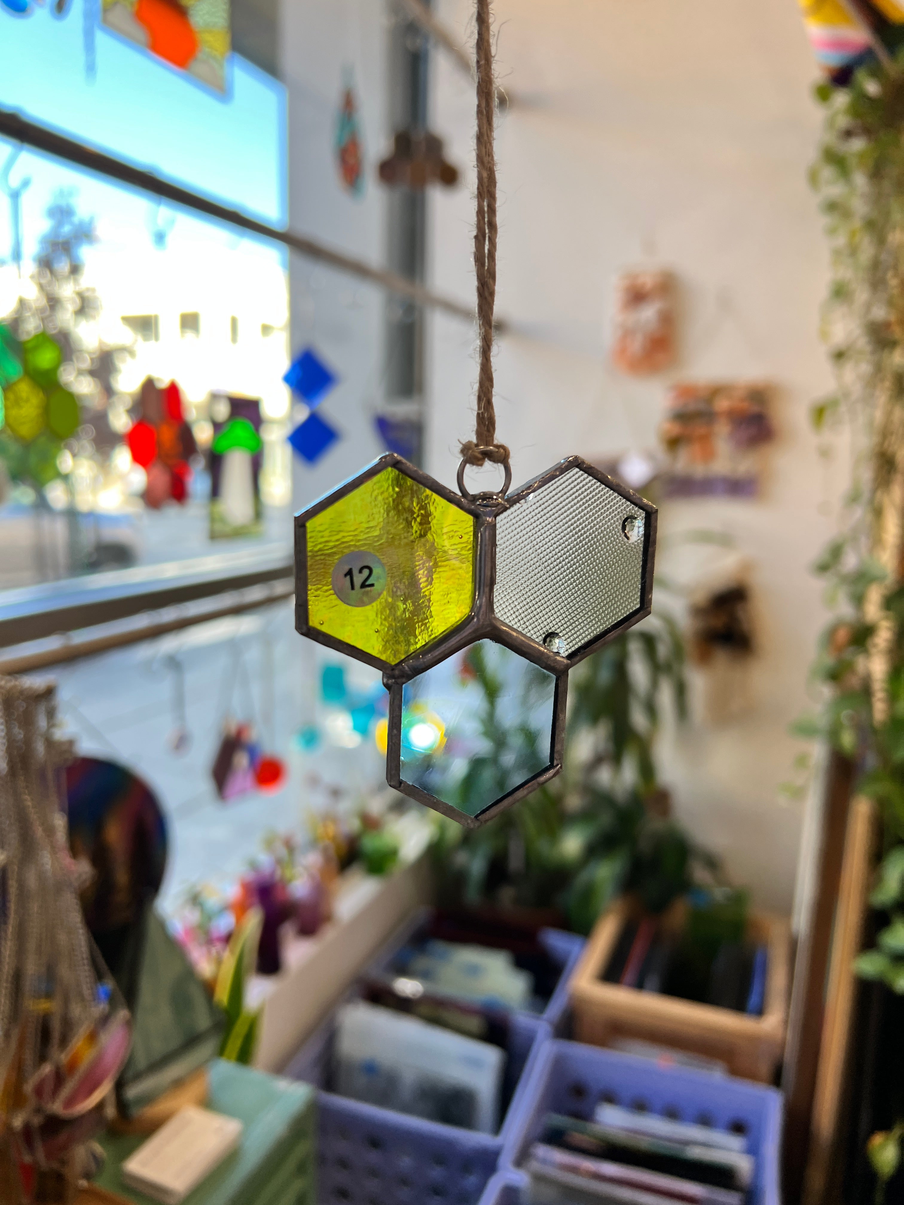 Mini 3-Piece Honeycomb Suncatchers (Multiple Pieces Available!) Colorado Glass Works 12
