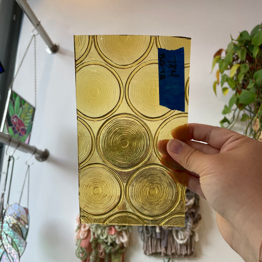 Yellow Vintage 70s/80s Bottle Glass Sheet Glass Colorado Glass Works BG-12 (7x4in)
