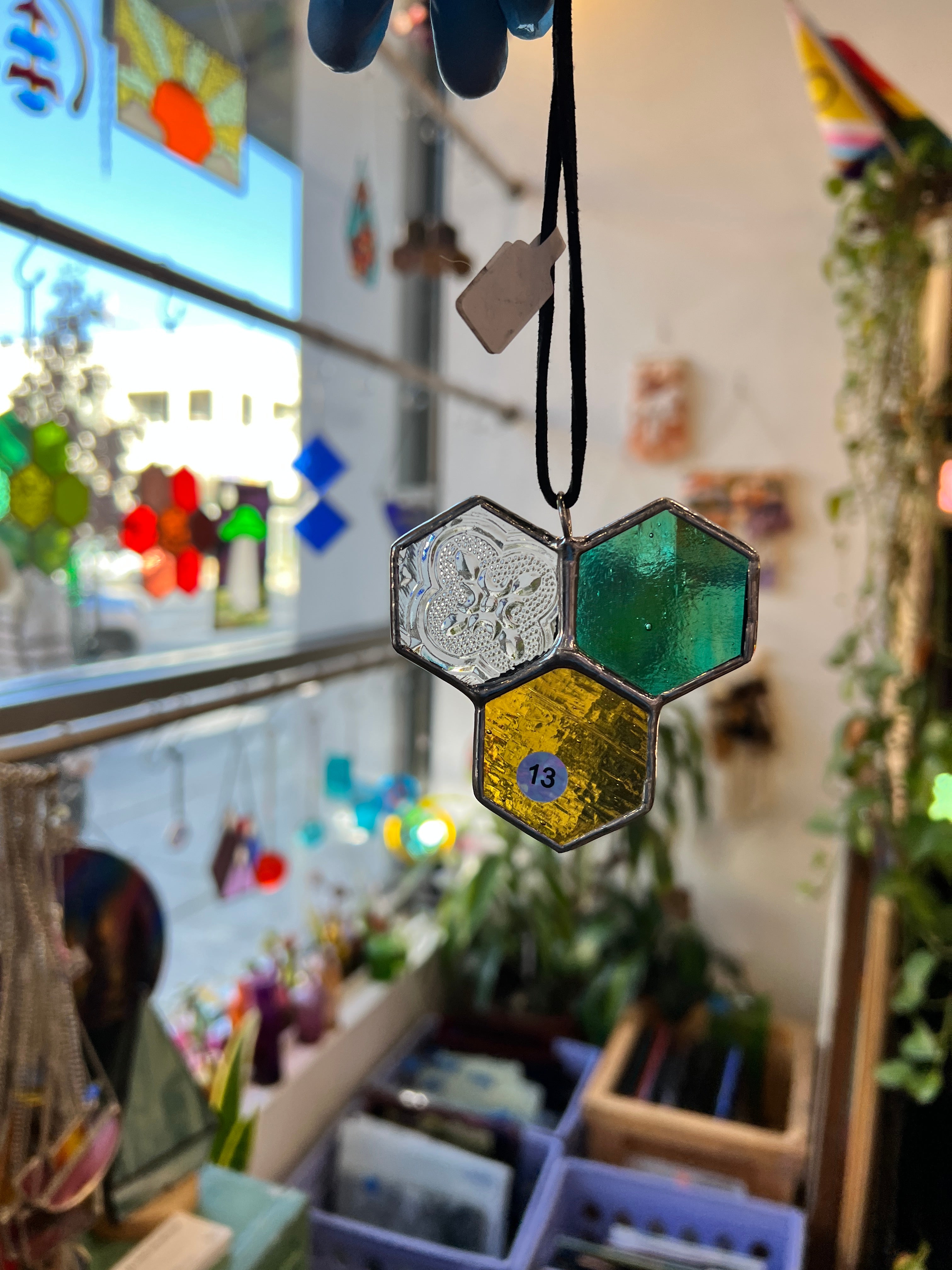 Mini 3-Piece Honeycomb Suncatchers (Multiple Pieces Available!) Colorado Glass Works 13