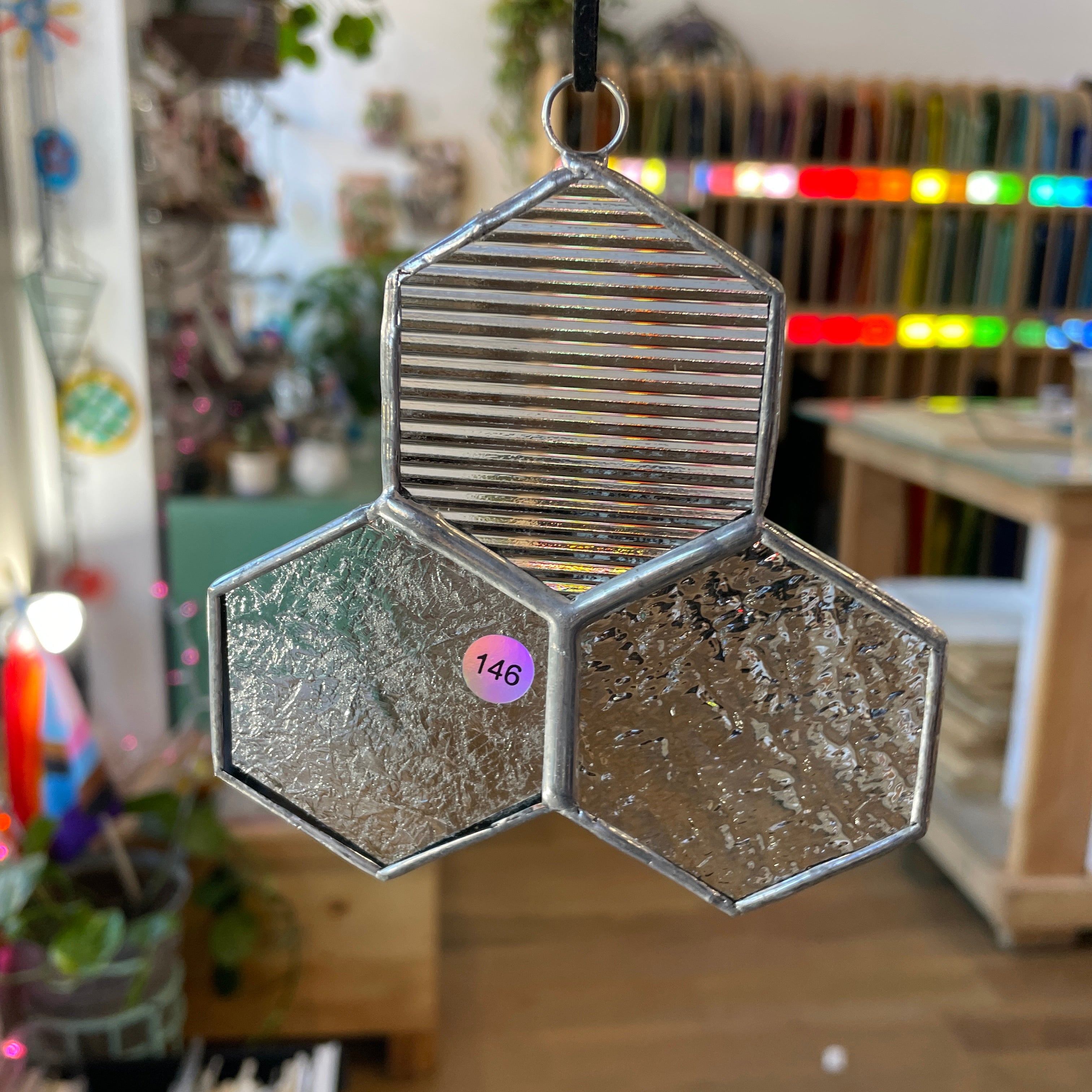 3-Piece Honeycomb Suncatchers (Multiple Pieces Available!) Colorado Glass Works 146
