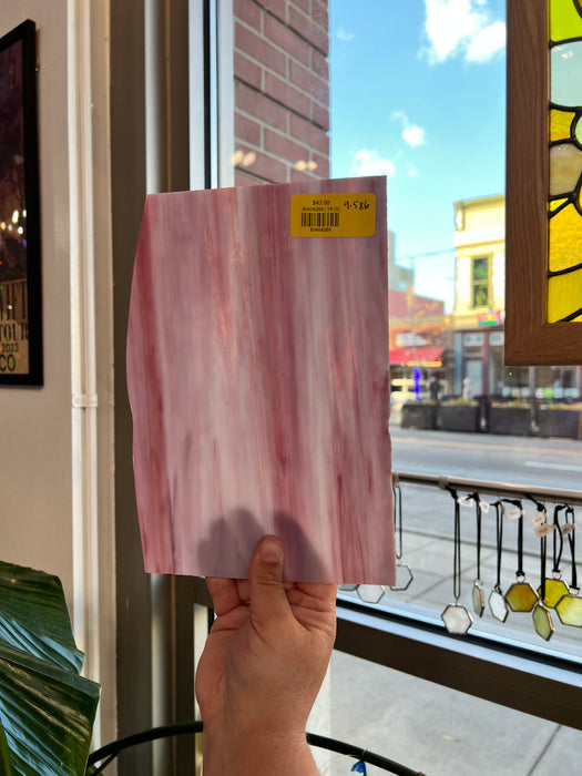 Pink Wispy 18 (S) Sheet Glass Colorado Glassworks