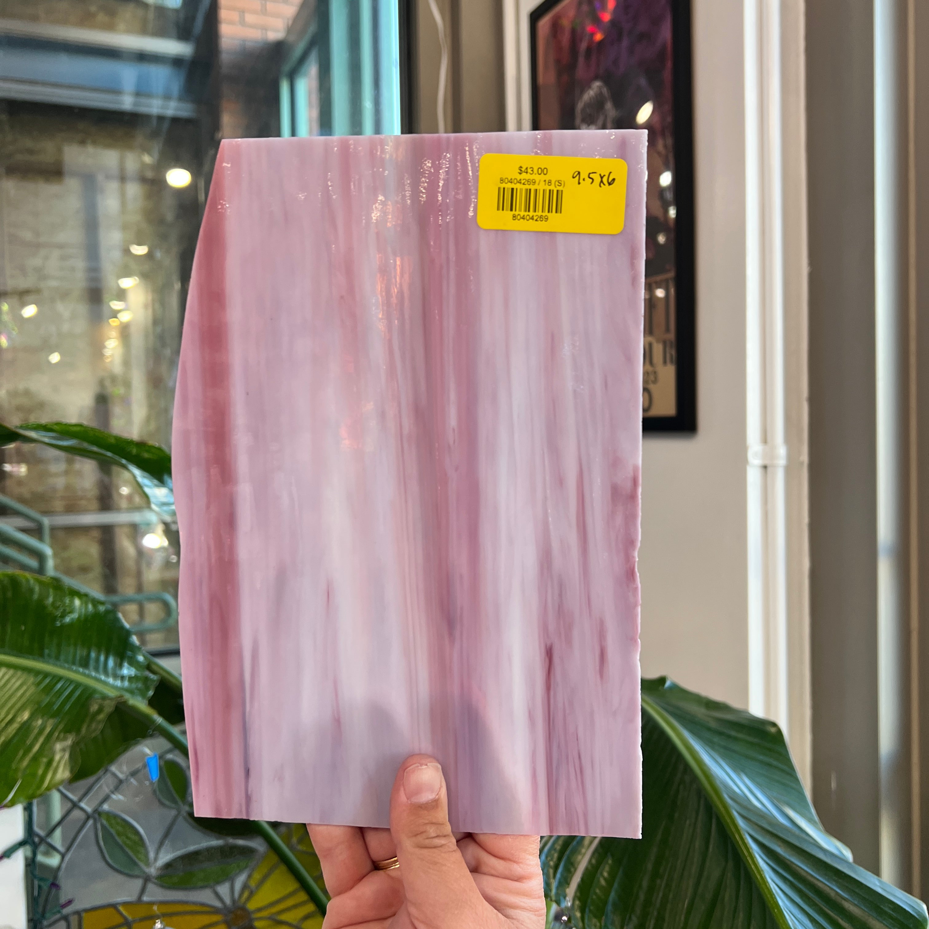 Pink Wispy 18 (S) Sheet Glass Colorado Glassworks