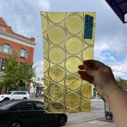 Yellow Vintage 70s/80s Bottle Glass Sheet Glass Colorado Glass Works