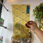 Yellow Vintage 70s/80s Bottle Glass Sheet Glass Colorado Glass Works UNK364 (12x5.5in)